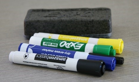 Dry Erase Markers with Eraser