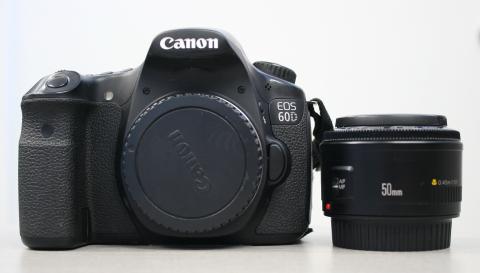 Canon EOS 60D (Uses SD Card; Video Capable) - 50mm Lens 