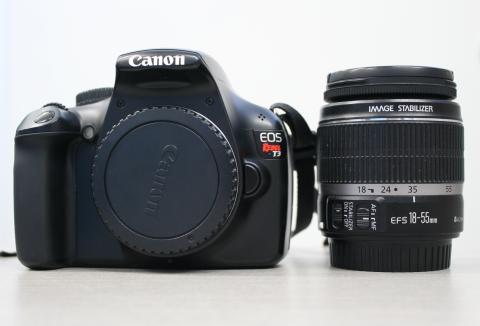 Canon EOS Rebel T3 (Uses SD Card; Video Capable) - 18-55mm Lens